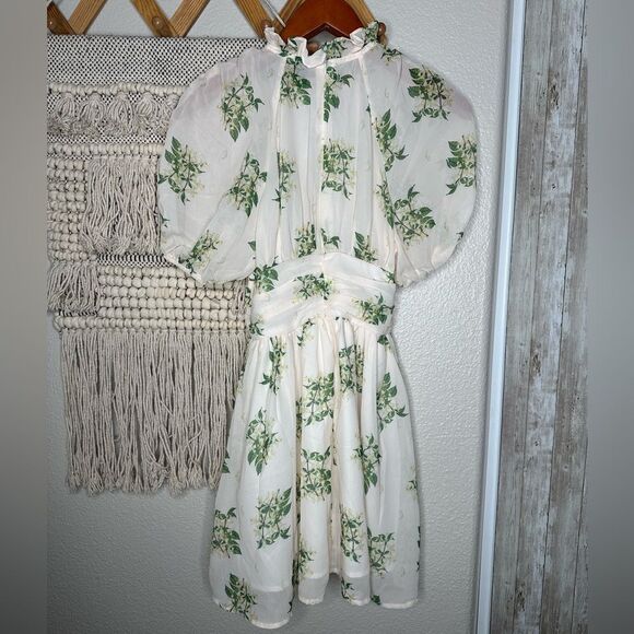 Shein Cream Floral Dress (XS) - Picture 3 of 8